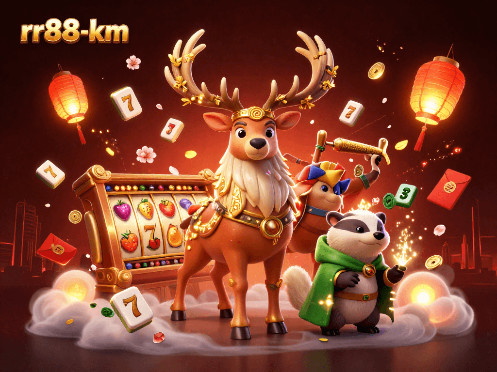 Play exciting games at rr88-km featuring vibrant slot reels and rich casino elements.