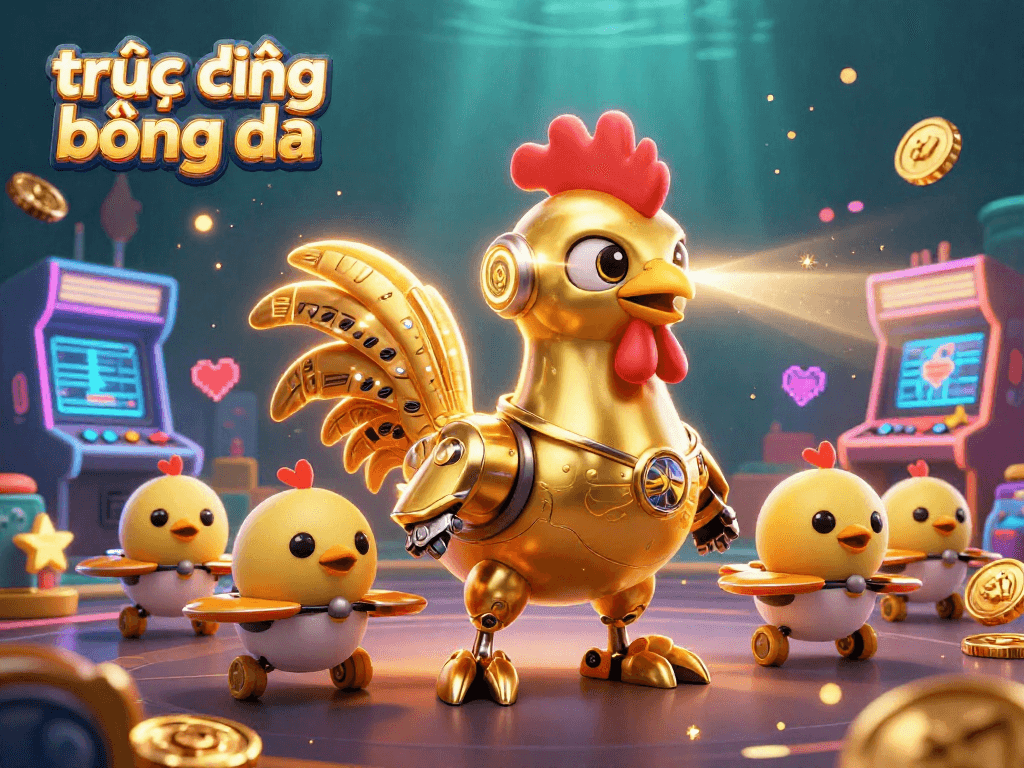 Engage with trực tiếp bóng đá in a vibrant 3D casino scene filled with action and excitement.