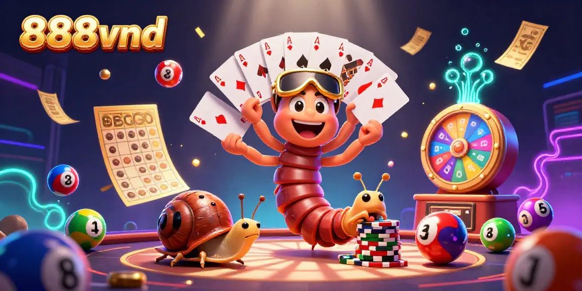 Experience thrilling casino action in 888vnd with the vibrant characters and dynamic game elements.