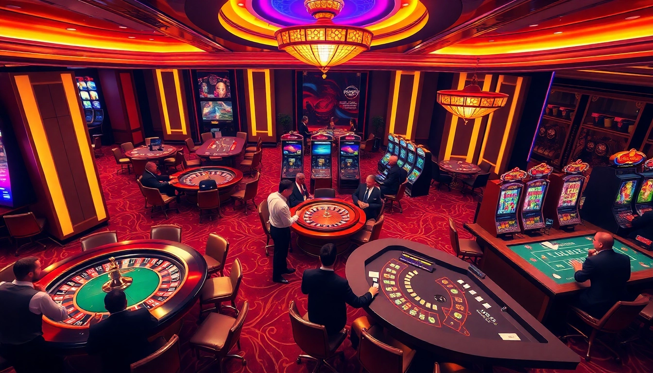 Experience the excitement of MMOO with vibrant casino games and engaged players.