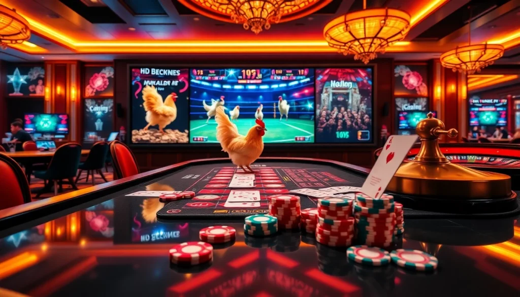Experience thrilling online betting on SV388, featuring poker chips and live action.