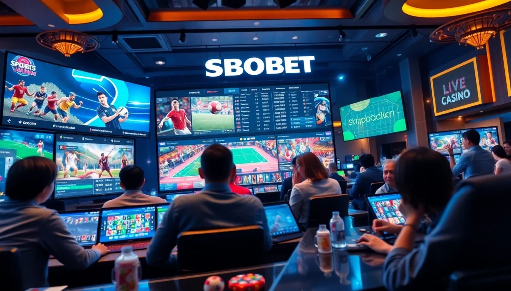 Experience the excitement of sbobet.dance with a modern gaming interface showcasing diverse betting options.