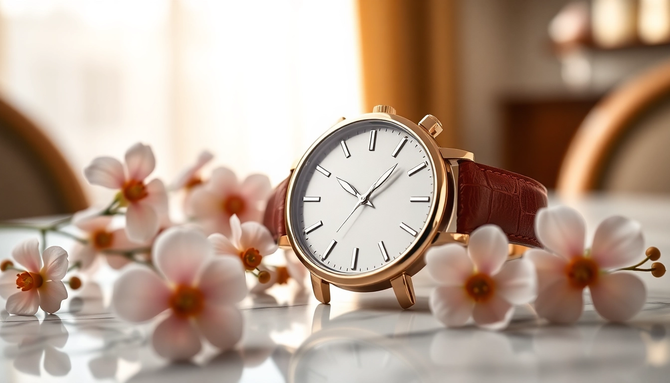 Admire the Ladies Classic Smart Watch showcasing elegant design features and delicate details.