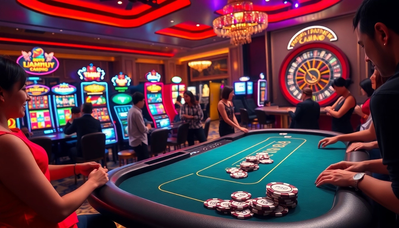Experience thrilling casino excitement with tx88 poker chips at a lively blackjack table.