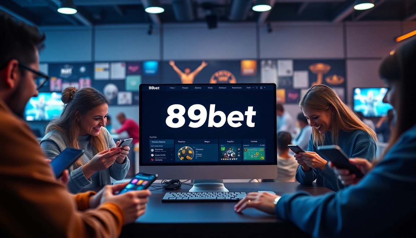 Exciting online betting experience on 89bet platform featuring diverse users.