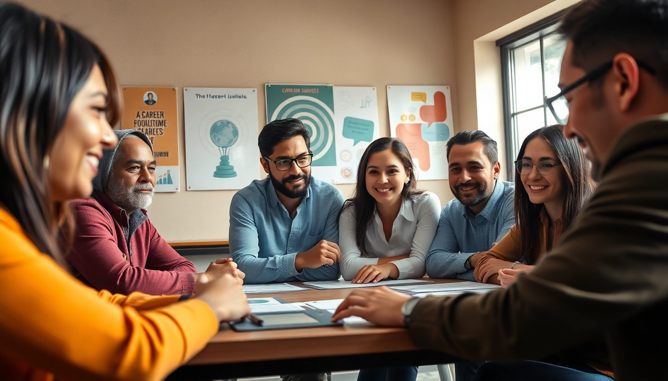 How to find my perfect career with a diverse group collaborating in a warm, supportive environment.