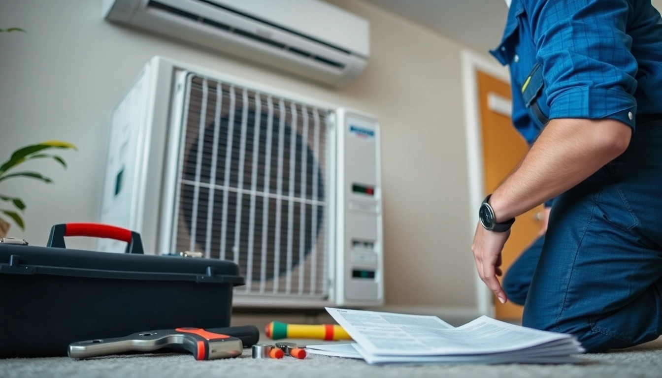 Air Conditioning Repair Tampa technician skillfully repairing a central AC unit at a home.
