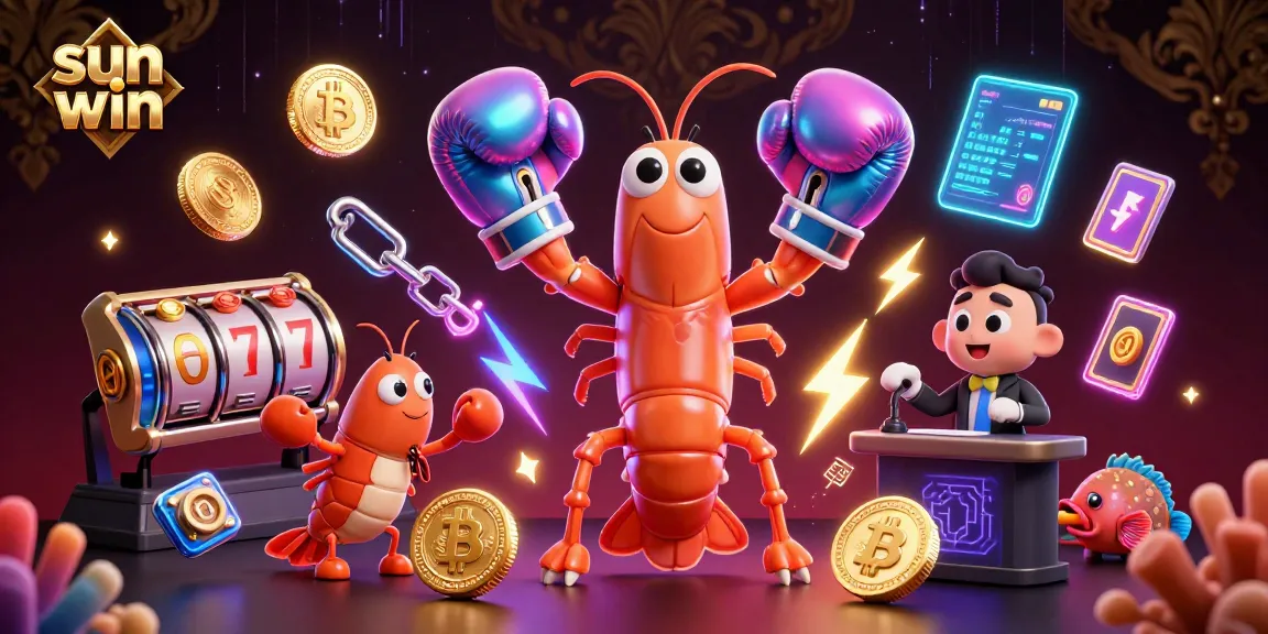 Engage with sun win's thrilling slot experience featuring vibrant characters and dynamic elements in a high-stakes casino.