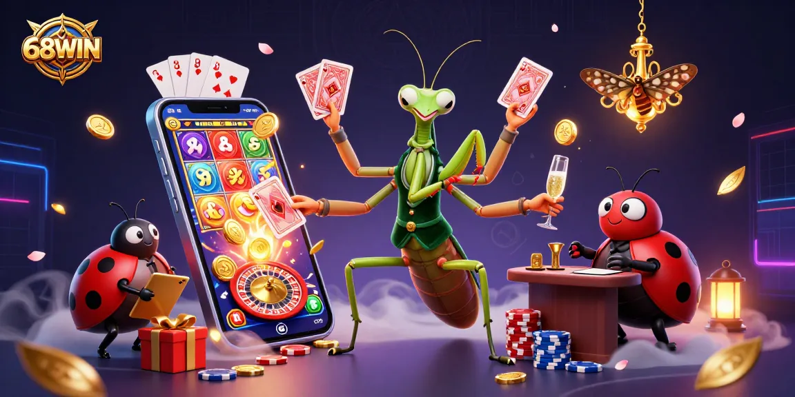 Experience exciting gameplay and winnings at 68WIN with dynamic slots and casino elements.
