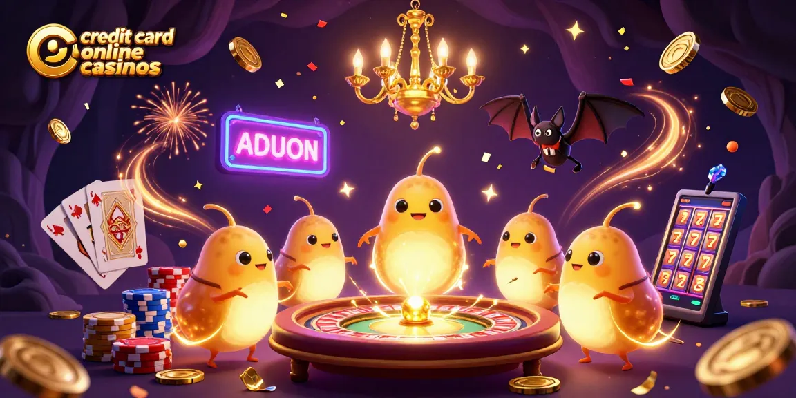 Experience excitement at credit card online casinos with glowworms lighting up the gaming action.