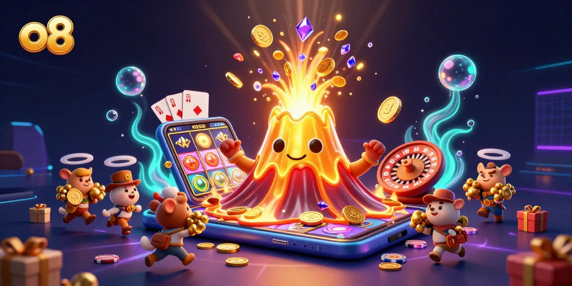 Experience the opulence of o8 with a thrilling slot game scene filled with vibrant treasures.