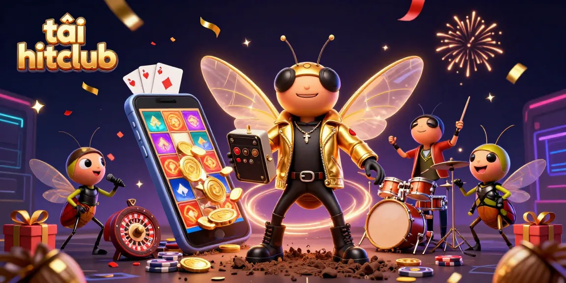 Engage with epic gameplay featuring tải hitclub on a vibrant 3D scene with energetic characters.