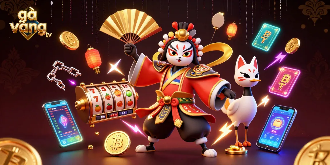 Experience exciting gameplay with gà vàng tv amid stunning casino elements and a vibrant 3D scene.